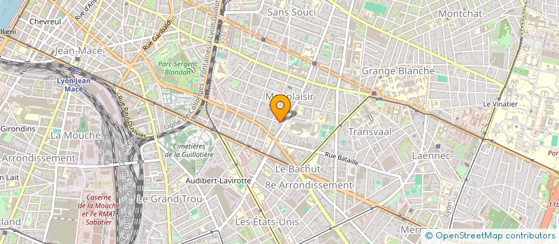 localisation de l'entreprise SCI CHOCQUET  LYON