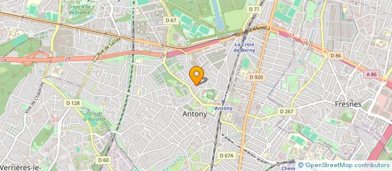 localisation de l'entreprise SCI CHOFFE à ANTONY