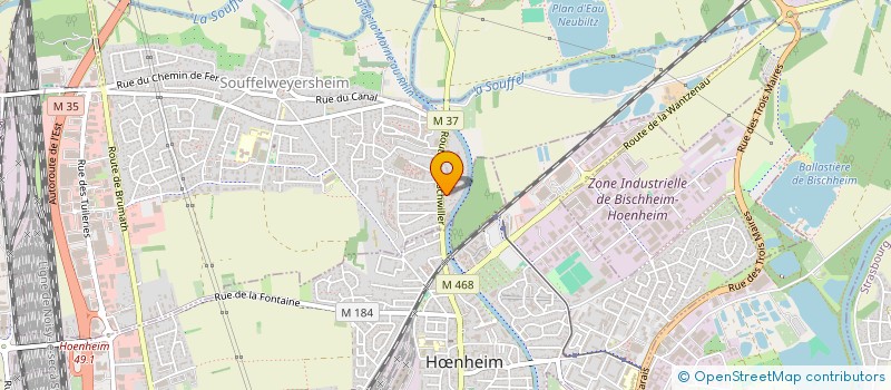 localisation de l'entreprise SCI CHOFFEL  SOUFFELWEYERSHEIM