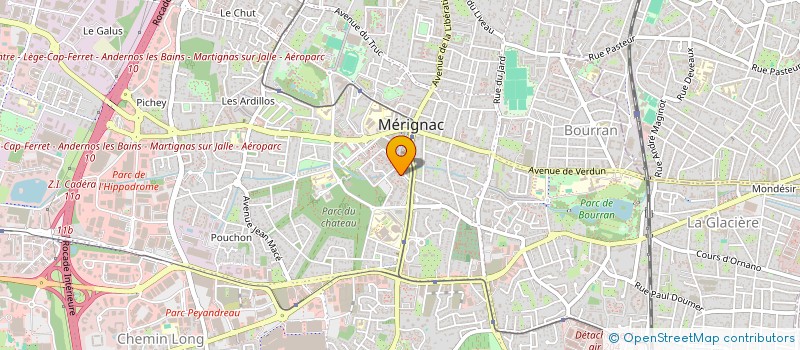 localisation de l'entreprise SCI CHOISIR DE NAITRE  MERIGNAC