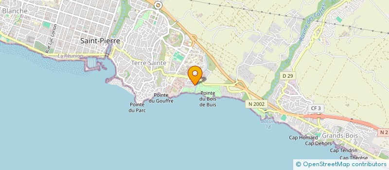 localisation de l'entreprise SCI CHOKAS BLEUS à SAINT-PIERRE