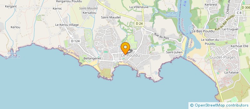 localisation de l'entreprise SCI CHOKO ONA  CLOHARS-CARNOET