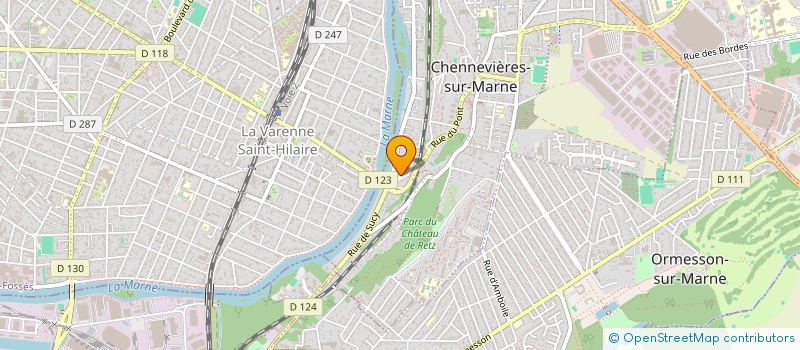 localisation de l'entreprise SCI CHOKRE ET BROVELLI  CHENNEVIERES-SUR-MARNE