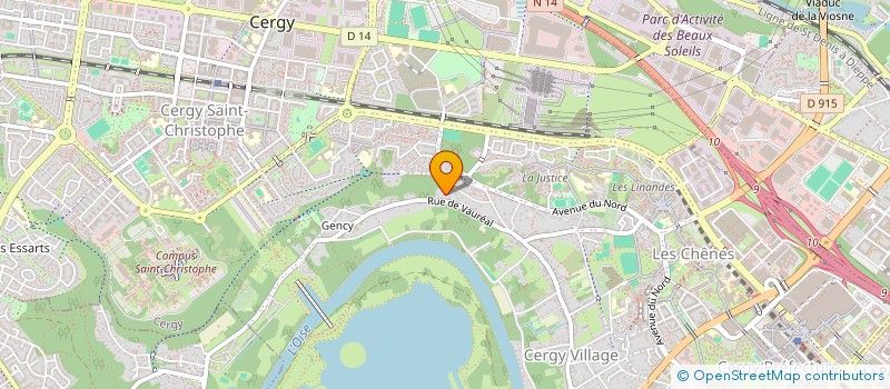 localisation de l'entreprise SCI CHOLET  CERGY