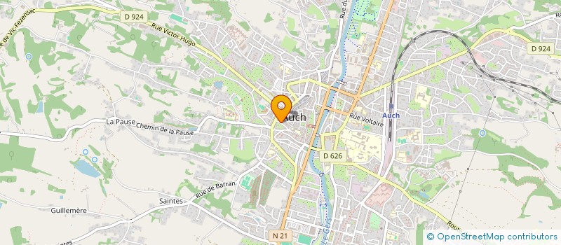 localisation de l'entreprise SCI CHOLEY-JEANNIN à AUCH