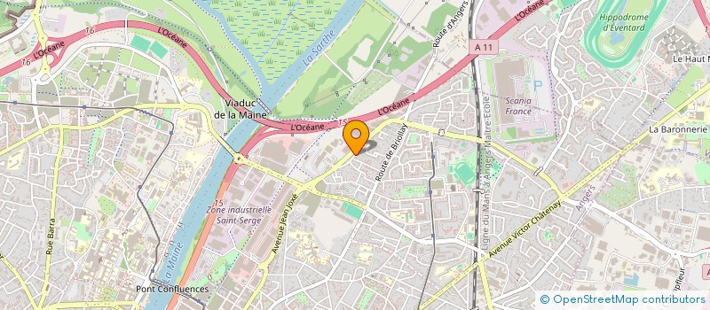 localisation de l'entreprise SCI CHOLISS à ANGERS