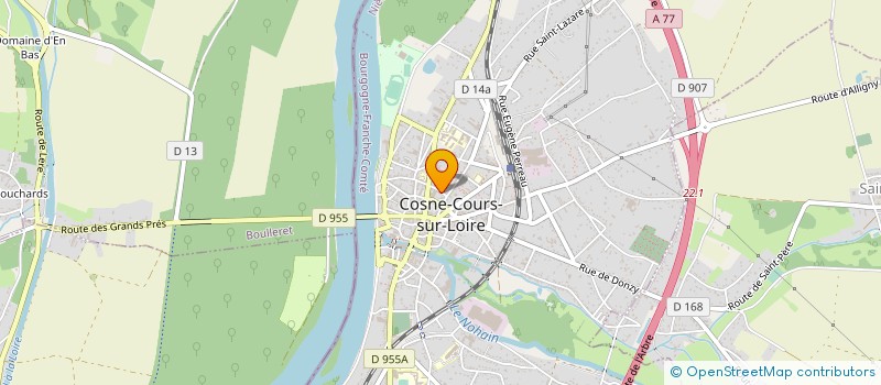 localisation de l'entreprise SCI CHOLLET FRERES à COSNE-COURS-SUR-LOIRE