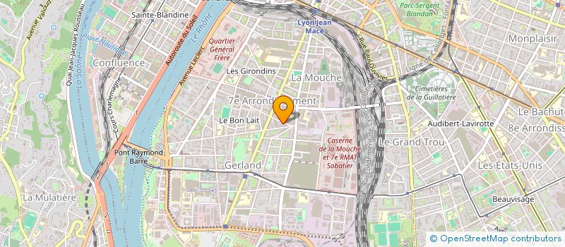 localisation de l'entreprise SCI CHOLLIER  LYON 7EME