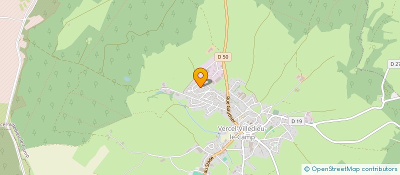 localisation de l'entreprise SCI CHOLPAMA  VERCEL-VILLEDIEU-LE-CAMP
