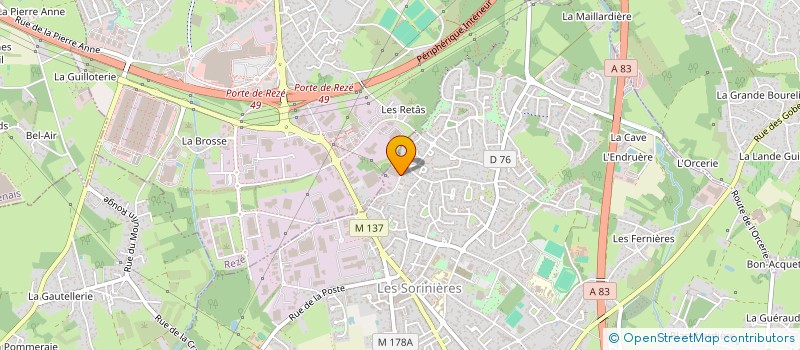 localisation de l'entreprise SCI CHOLSIX  LES SORINIERES