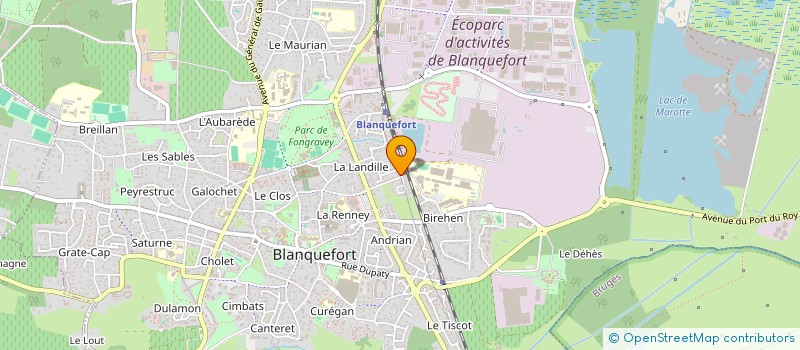 localisation de l'entreprise SCI CHONG à BLANQUEFORT
