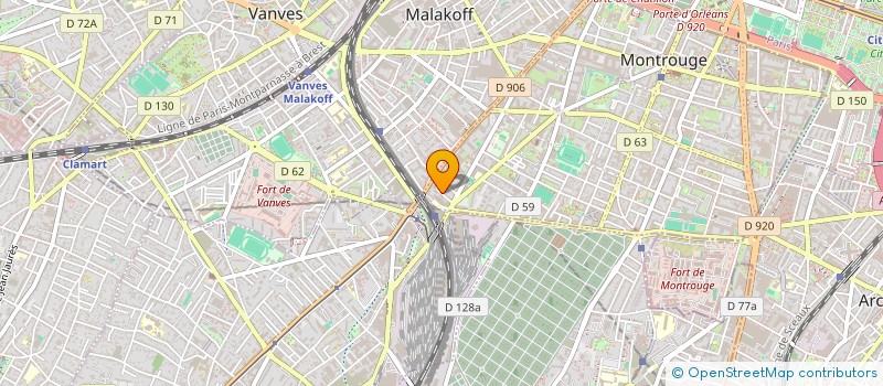 localisation de l'entreprise SCI CHOPIN  MONTROUGE