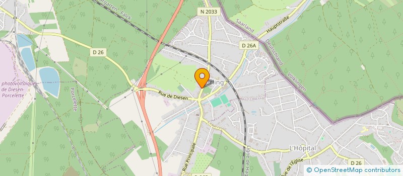 localisation de l'entreprise SCI CHOPIN  CARLING