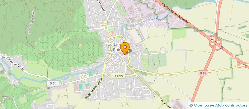 localisation de l'entreprise SCI CHOPIN  SOULTZ-HAUT-RHIN