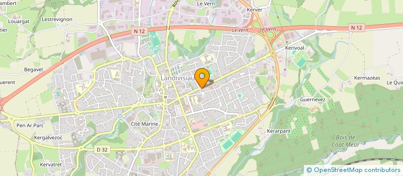 localisation de l'entreprise SCI CHOPIN  LANDIVISIAU