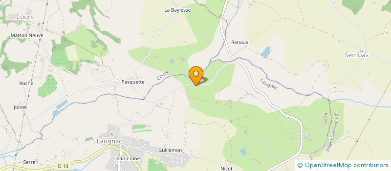 localisation de l'entreprise SCI CHOPPY  LAUGNAC