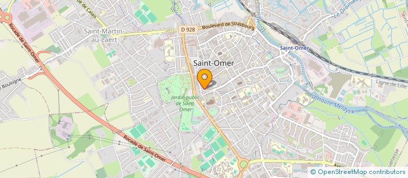 localisation de l'entreprise SCI CHOQUET BOUTIN  SAINT-OMER