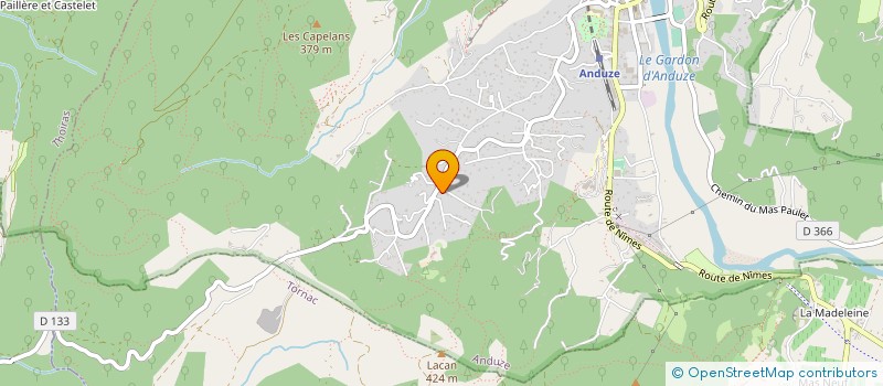 localisation de l'entreprise SCI CHOQUET COSTET à ANDUZE