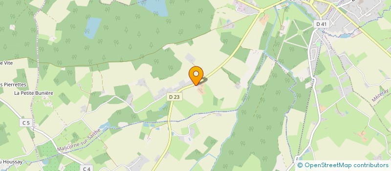 localisation de l'entreprise SCI CHOQUET-PINEAU  MALICORNE SUR SARTHE