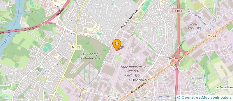 localisation de l'entreprise SCI CHORE  CARQUEFOU