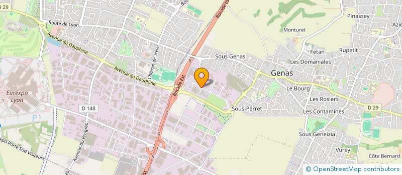 localisation de l'entreprise SCI CHORLEY  GENAS