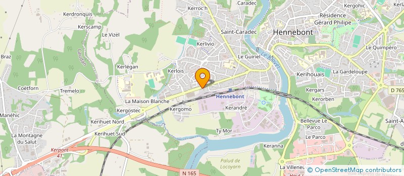 localisation de l'entreprise SCI CHORON  HENNEBONT