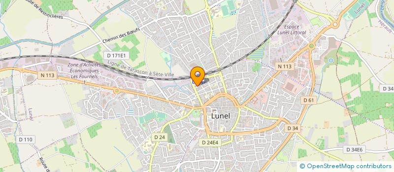 localisation de l'entreprise SCI CHORYPHEE  LUNEL