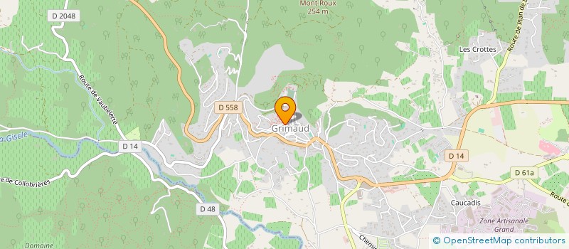 localisation de l'entreprise SCI CHOSIDOW GRIMAUD à GRIMAUD