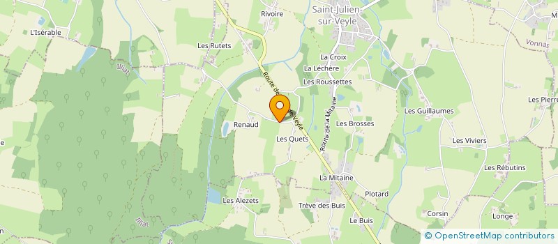 localisation de l'entreprise SCI CHOSSET  SAINT-JULIEN-SUR-VEYLE