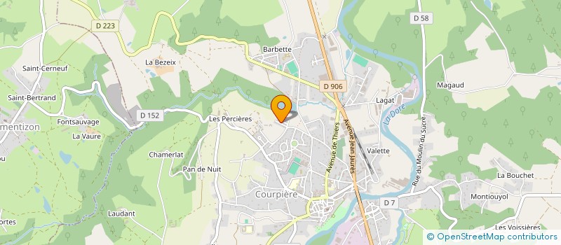 localisation de l'entreprise SCI CHOSSIERE à COURPIERE