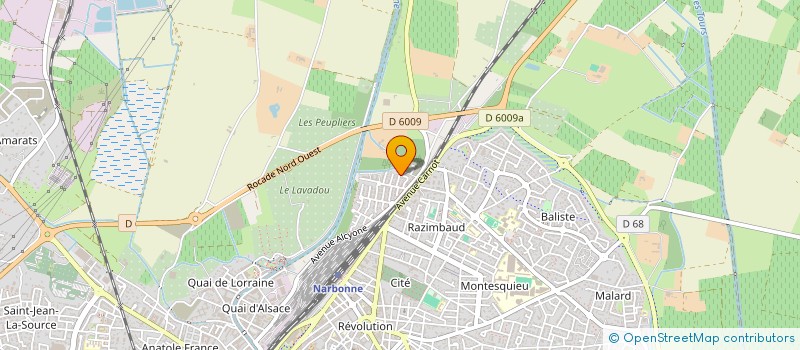 localisation de l'entreprise SCI CHOU5 à NARBONNE