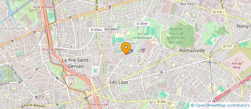 localisation de l'entreprise SCI CHOUAIB à PANTIN
