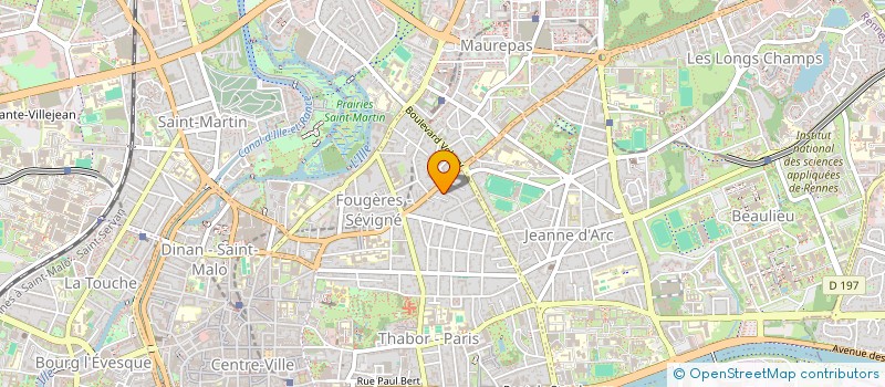 localisation de l'entreprise SCI CHOUBIDOU  RENNES