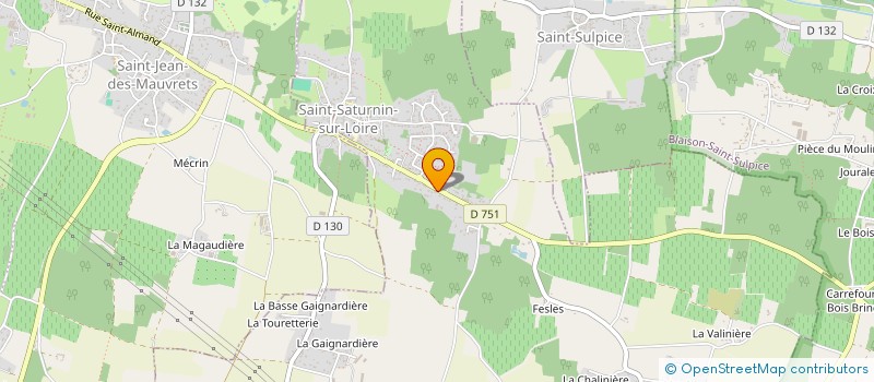 localisation de l'entreprise SCI CHOUBIS à BRISSAC LOIRE AUBANCE