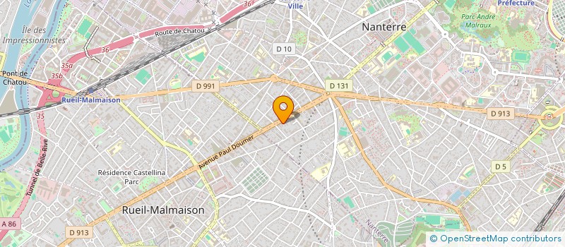 localisation de l'entreprise SCI CHOUCHANE  NANTERRE