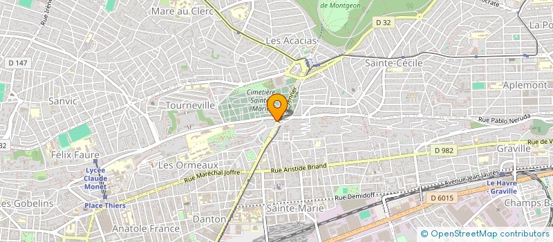 localisation de l'entreprise SCI CHOUCHOU ET LOULOUTE  LE HAVRE