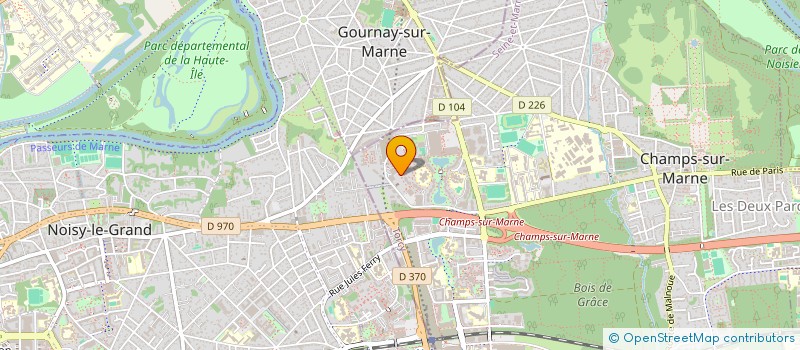 localisation de l'entreprise SCI CHOUETTE  CHAMPS-SUR-MARNE