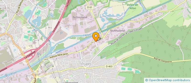 localisation de l'entreprise SCI CHOUFFOT  ETUPES