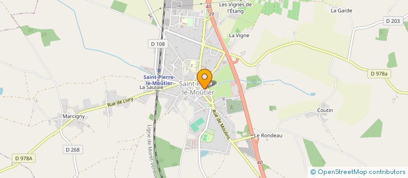 localisation de l'entreprise SCI CHOUK à SAINT-PIERRE-LE-MOUTIER