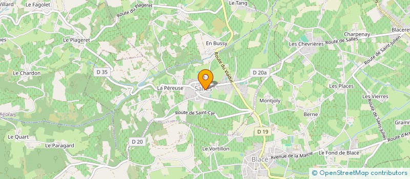 localisation de l'entreprise SCI CHOUKY  SALLES-ARBUISSONNAS-EN-BEAUJOLAIS