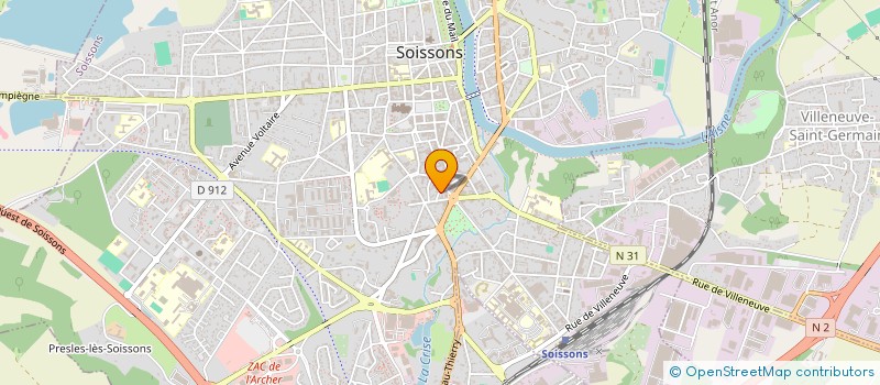 localisation de l'entreprise SCI CHOUL à SOISSONS