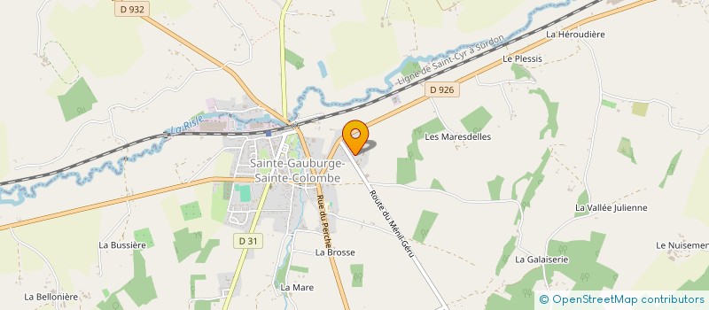 localisation de l'entreprise SCI CHOULY à SAINTE-GAUBURGE-SAINTE-COLOMBE