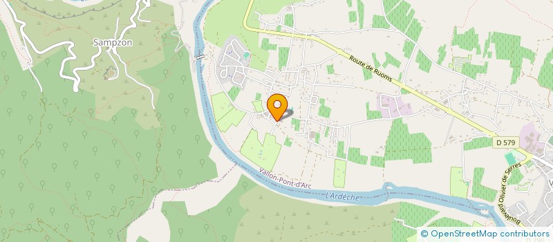 localisation de l'entreprise SCI CHOUPA à VALLON-PONT-D'ARC