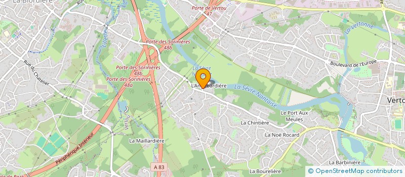 localisation de l'entreprise SCI CHOUPINET  VERTOU