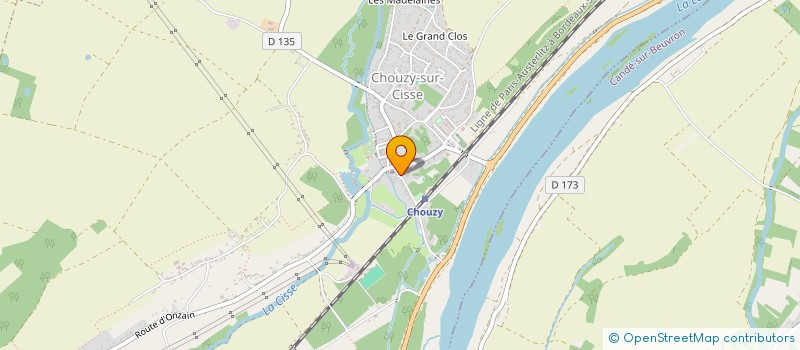 localisation de l'entreprise SCI CHOUZY 2017  VALLOIRE-SUR-CISSE