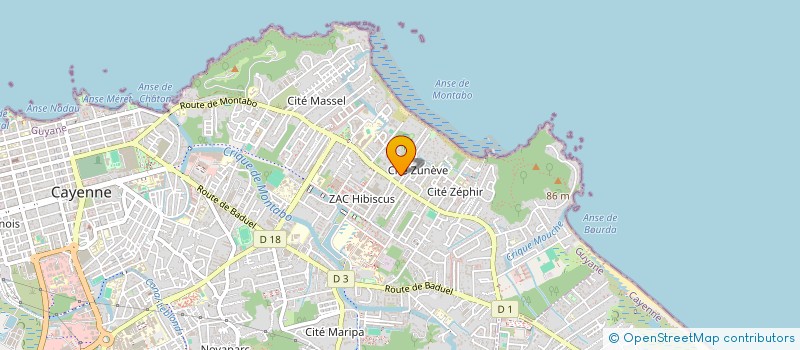 localisation de l'entreprise SCI CHOW LU  CAYENNE