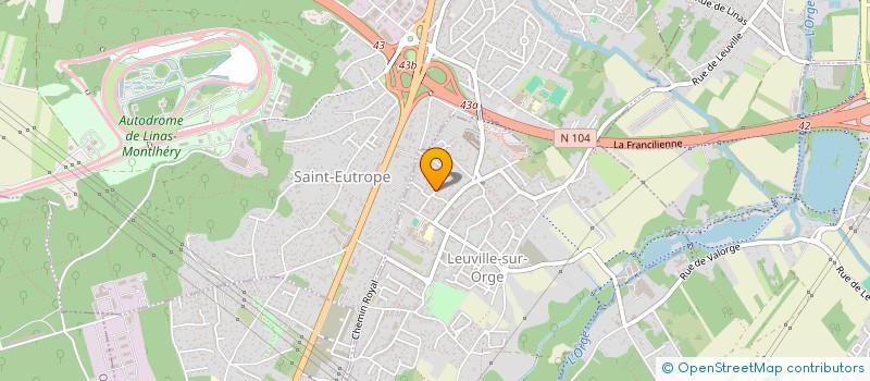 localisation de l'entreprise SCI CHOZEN  LEUVILLE-SUR-ORGE