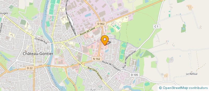 localisation de l'entreprise SCI CHR  CHATEAU-GONTIER-SUR-MAYENNE