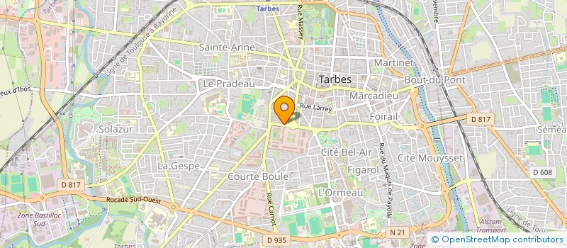 localisation de l'entreprise SCI CHRAIBI-CONDROYER  TARBES