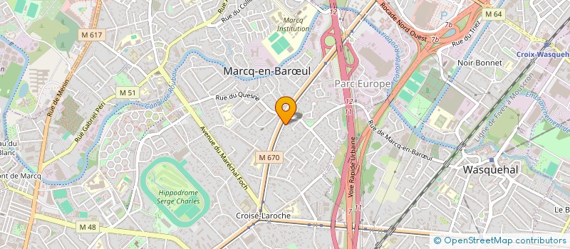 localisation de l'entreprise SCI CHRETIEN-VERLINDEN à MARCQ-EN-BARŒUL